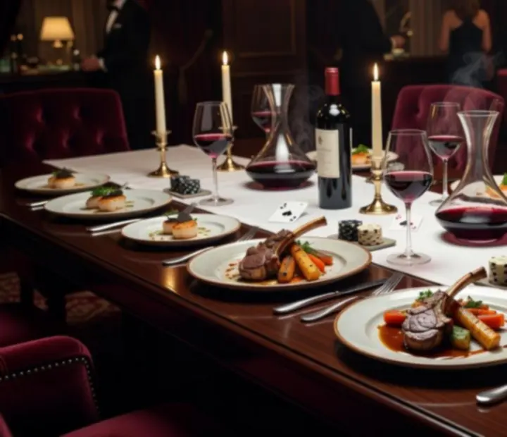 Wykwintnie podane dania w eleganckiej restauracji